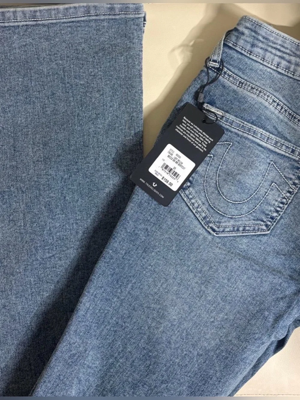 True Religion Becca Bootcut Jeans Size 26 NWT Light Melon